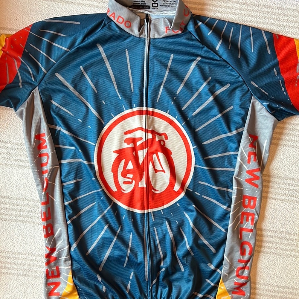 New Belgium brewing Company cycling jersey, men’s size medium.